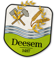 Button mit Deesemer Wappen